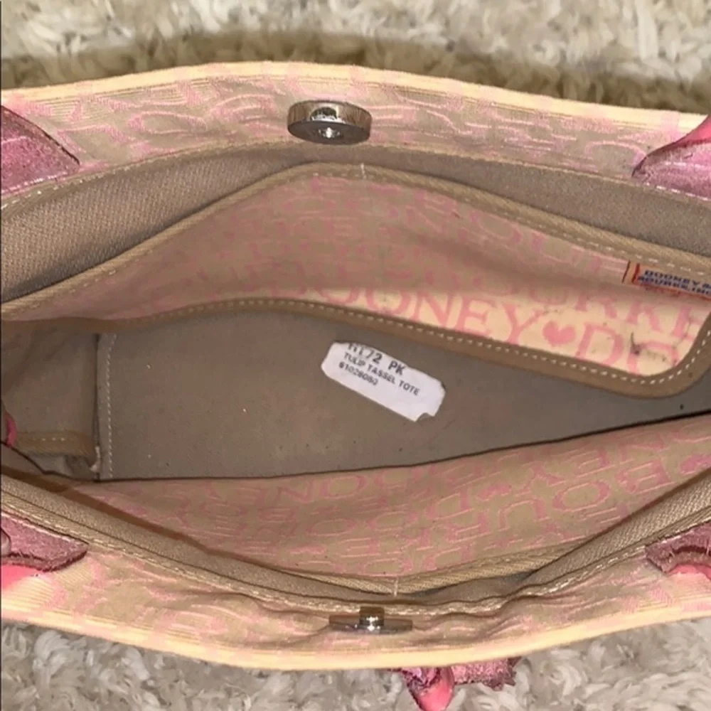 Dooney & Bourke Canvas Tulip Tassel Tote